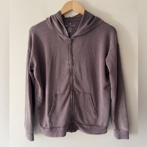 American Eagle Soft & Sexy Purple Terry Zip Up Hoodie Jacket